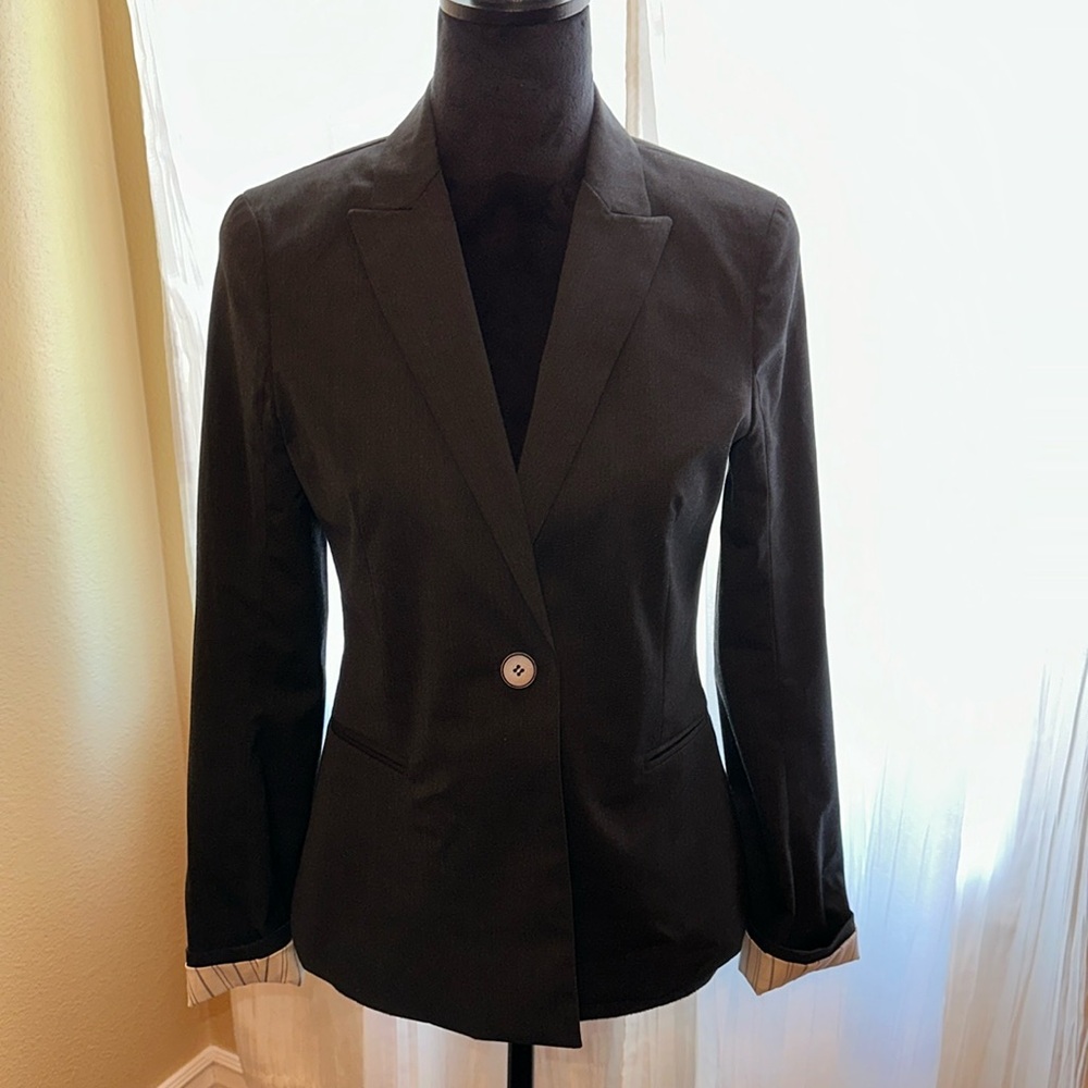 Theory gray wool blazer